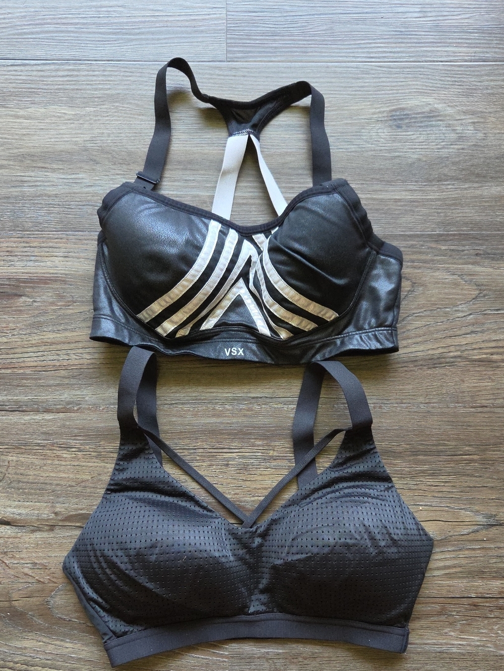 Victoria's Secret Black Sports Bras Lot (2) Size 34D